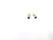 Load image into Gallery viewer, Semiprecious stones Sterling Silver 92.5 Studs for upper piercing / helix piercing ANARO FASHIONS