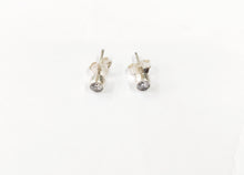 Load image into Gallery viewer, Semiprecious stones Sterling Silver 92.5 Studs for upper piercing / helix piercing ANARO FASHIONS