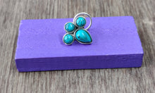 Load image into Gallery viewer, Beautiful four stones wire nosepins with semiprecious stones ANARO FASHIONS