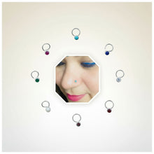 Load image into Gallery viewer, Sterling Silver Wire92.5 Nosepin ANARO FASHIONS