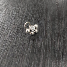 Load image into Gallery viewer, Moon Sterling Silver 92.5 wire Nosepin ANARO FASHIONS