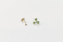 Load image into Gallery viewer, Zircon Screw sterling Silver nosepin