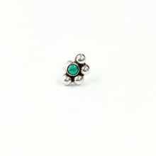 Load image into Gallery viewer, 10x7mm Half Moon Screw sterling Silver nosepin