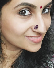 Load image into Gallery viewer, Hand made Jodha 12mm Screw sterling Silver 92.5 nosepin