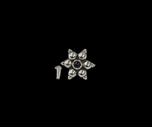 Load image into Gallery viewer, Star 16 mm Screw sterling Silver nosepin SW