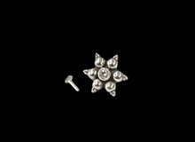 Load image into Gallery viewer, Star 16 mm Screw sterling Silver nosepin SW