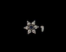 Load image into Gallery viewer, Star 16 mm Screw sterling Silver nosepin SW