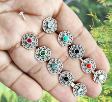 Load image into Gallery viewer, 12mm Handmade Angel Screw sterling Silver nosepin