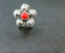 Load image into Gallery viewer, Handmade 13mm Sophie Screw sterling Silver nosepin