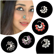 Load image into Gallery viewer, Moon wire nosepin ANARO FASHIONS