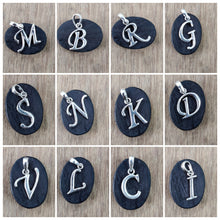 Load image into Gallery viewer, Unisex Sterling Silver 92.5 Alphabet Pendant ANARO FASHIONS