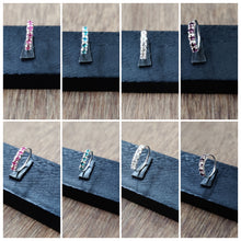 Load image into Gallery viewer, Shining Coloured Zircon Sterling Silver 92.5 Nosering ANARO FASHIONS