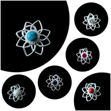Load image into Gallery viewer, Flower Sterling Silver Wire92.5  Nosepin ANARO FASHIONS