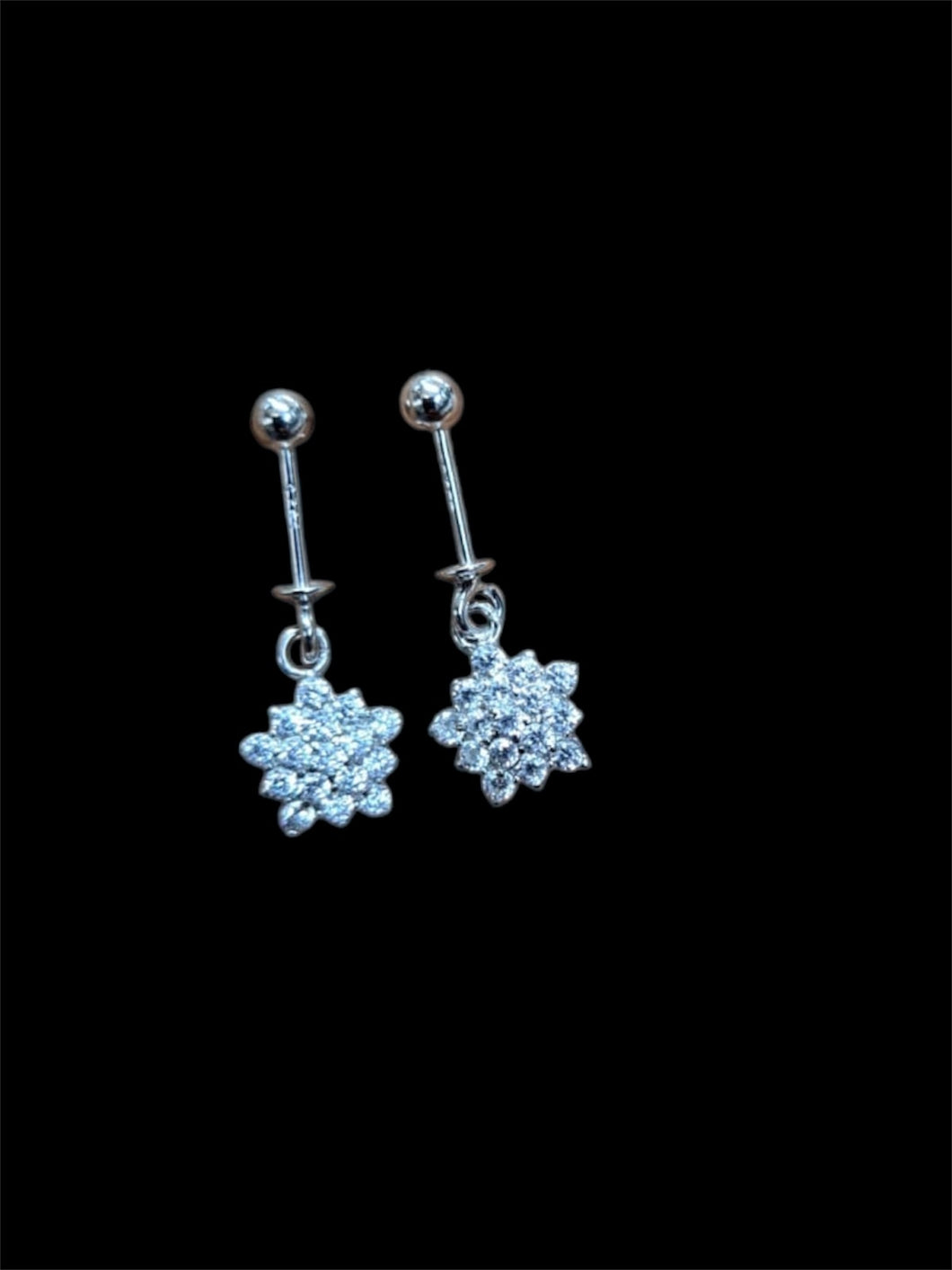 Zircon Sterling silver 92.5 screw  ball studs helix piercings