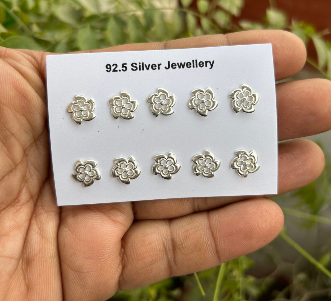 9mm Screw sterling Silver nosepin