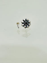 Load image into Gallery viewer, 11mm  Stone Screw sterling Silver nosepin
