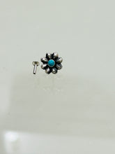 Load image into Gallery viewer, 11mm  Stone Screw sterling Silver nosepin
