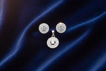 Load image into Gallery viewer, Screw Round Zircon Sterling Silver 92.5 Set
