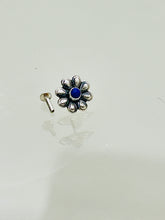 Load image into Gallery viewer, 11mm  Stone Screw sterling Silver nosepin
