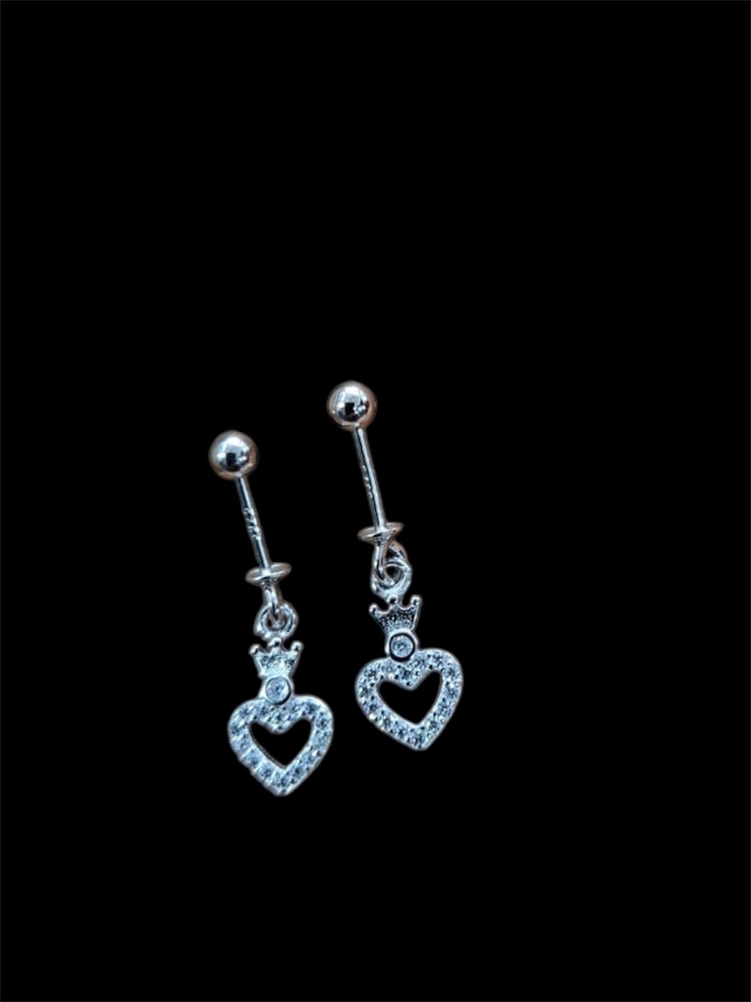 Zircon Sterling silver 92.5 screw  ball studs helix piercings