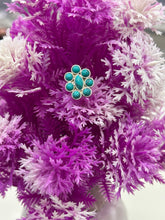 Load image into Gallery viewer, Adrika Handmade  eight stone sterling silver 92.5 screw nosepins with semiprecious stones
