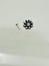 Load image into Gallery viewer, 11mm  Stone Screw sterling Silver nosepin
