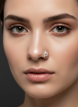 Load image into Gallery viewer, OM 11mm x 8mm Screw sterling Silver 92.5 nosepin
