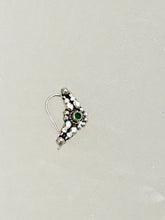 Load image into Gallery viewer, Handmade Nose Nath sterling silver 92.5 with semiprecious stones
