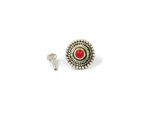 Load image into Gallery viewer, Pakizah Handmade 10mm Screw sterling Silver nosepin
