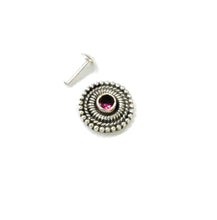 Load image into Gallery viewer, Pakizah Handmade 10mm Screw sterling Silver nosepin
