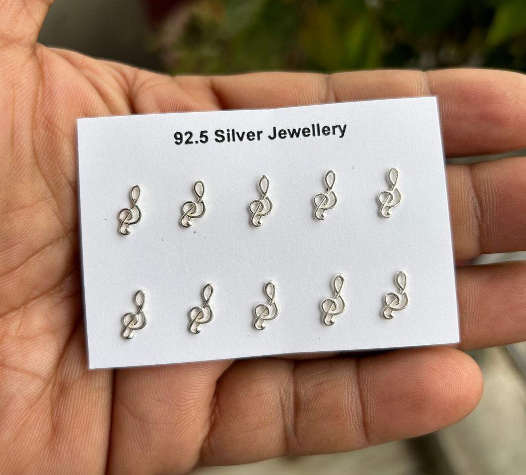 10x4 Screw sterling Silver nosepin