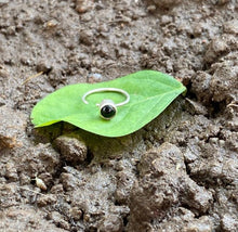 Load image into Gallery viewer, Handmade 10mm Sterling Silver 92.5 Nosering with semi-precious stones
