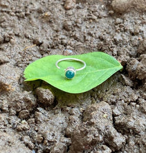 Load image into Gallery viewer, Handmade 10mm Sterling Silver 92.5 Nosering with semi-precious stones
