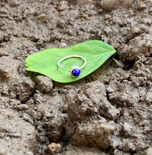 Load image into Gallery viewer, Handmade 10mm Sterling Silver 92.5 Nosering with semi-precious stones
