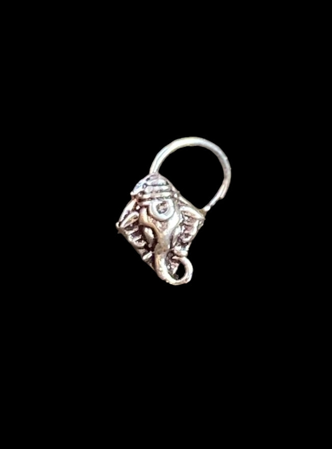 Ganesha Wire sterling silver 92.5 wire nosepin