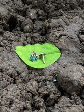 Load image into Gallery viewer, 6x5 mm Coloured Screw sterling Silver nosepin
