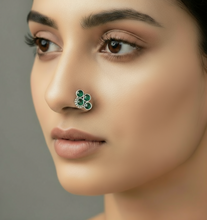 Load image into Gallery viewer, Four Stone sterling Silver 92.5 nosepins
