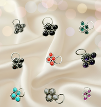 Load image into Gallery viewer, Four Stone sterling Silver 92.5 nosepins
