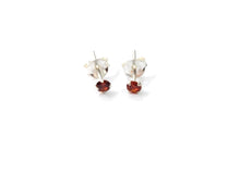 Load image into Gallery viewer, 3mm Sterling silver 92.5 Zircon ear studs for upper / helix piercing ANARO FASHIONS
