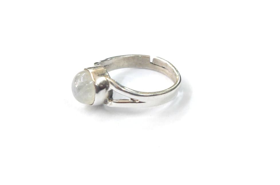 Rainbow Moonstone Sterling Silver Finger Rings