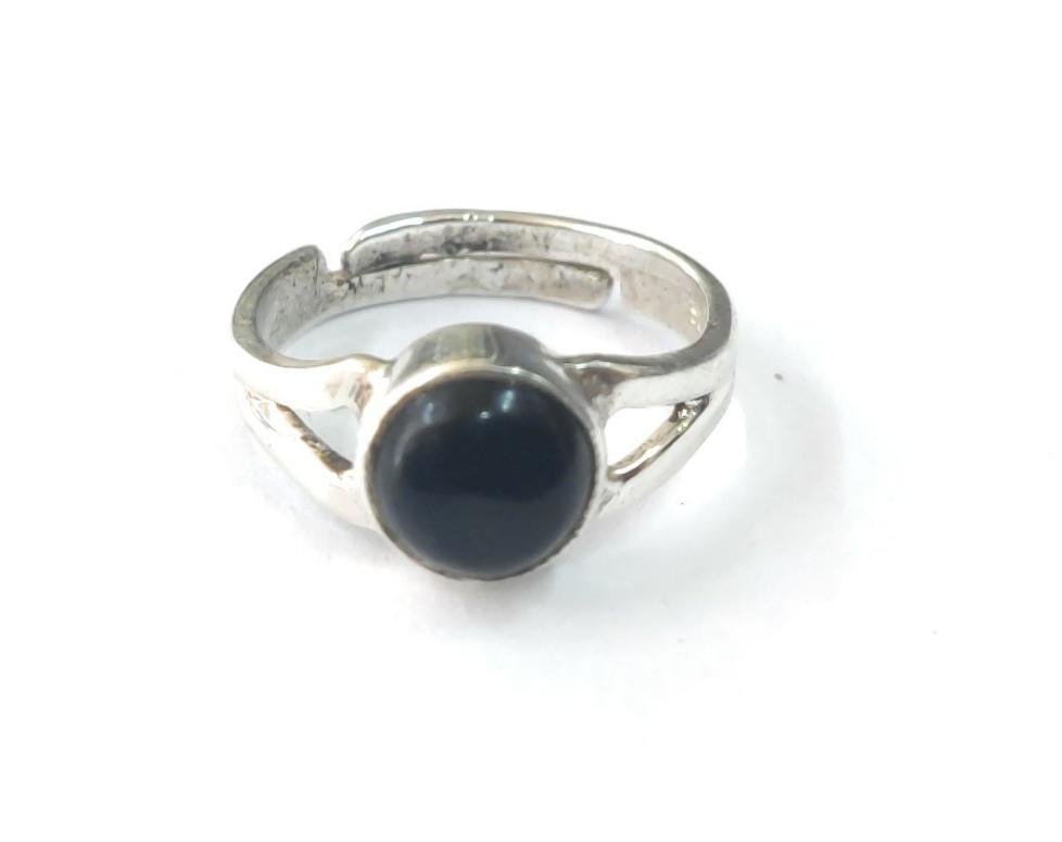 Black Onyx Sterling Silver Finger Rings