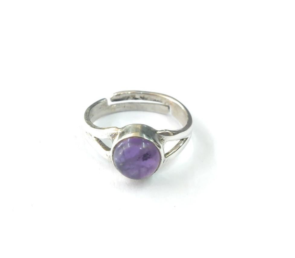 Amethyst Sterling Silver Finger Rings