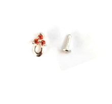 Load image into Gallery viewer, Zircon Screw sterling Silver nosepin
