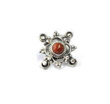 Load image into Gallery viewer, 17mm Sterling Wire Nosepin with semiprecious stones
