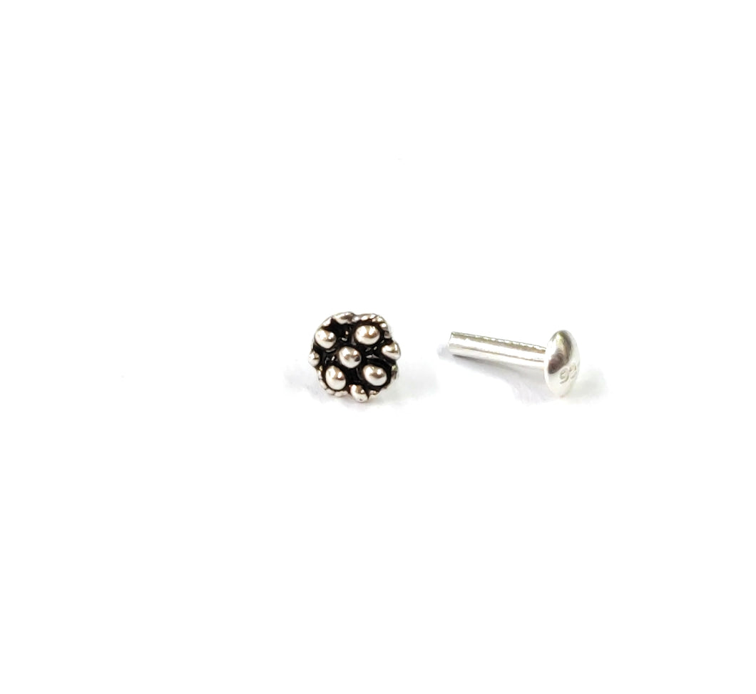 5mm Screw sterling Silver nosepin