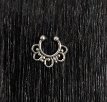 Load image into Gallery viewer, Without Pierced Septum ring sterling Silver 92.5 ANARO FASHIONS
