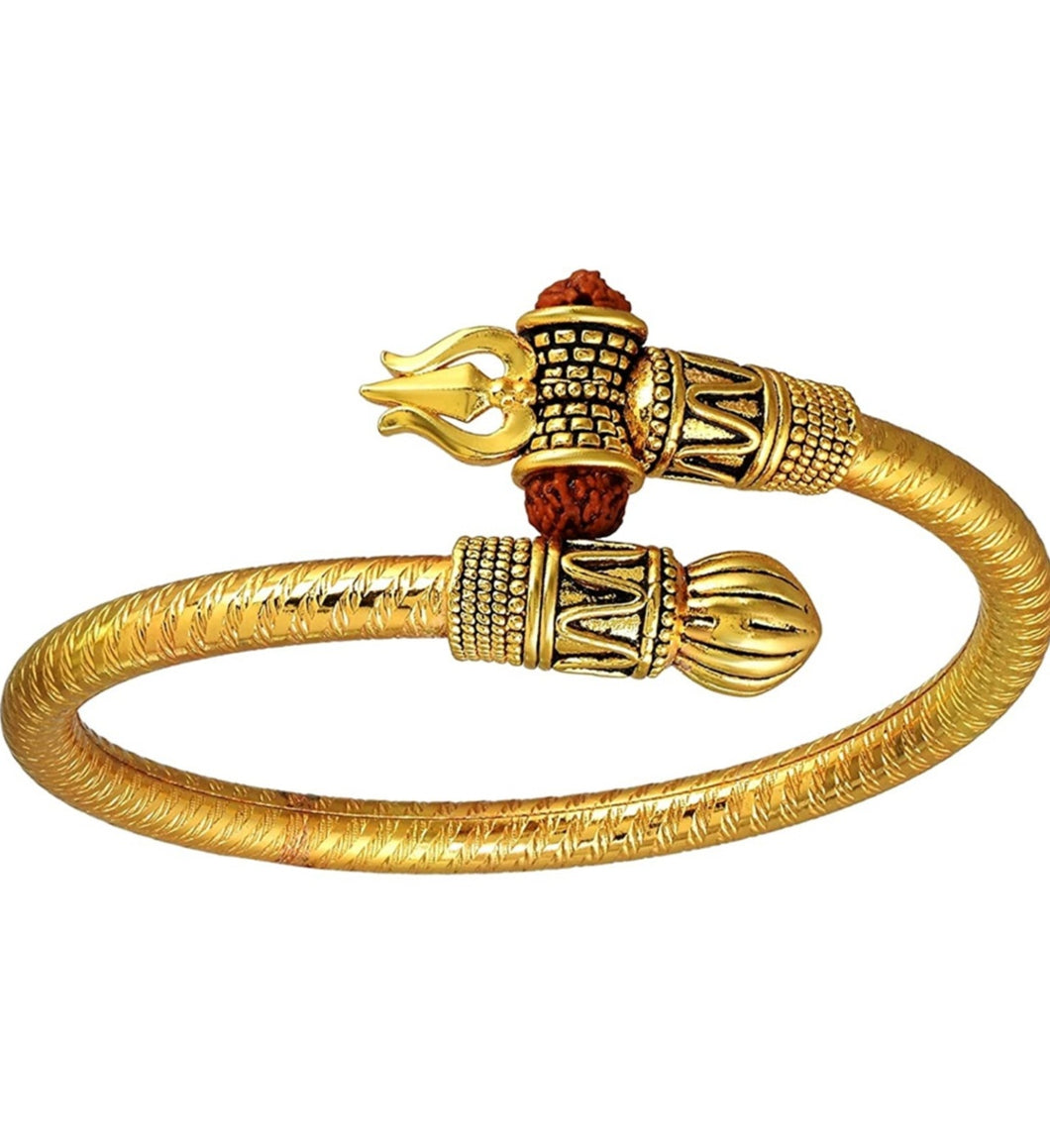 Men Om Trishul Brass Bracelet ANARO FASHIONS