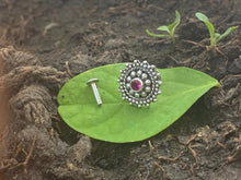 Load image into Gallery viewer, Handmade Daisy 12mm Screw sterling Silver nosepin
