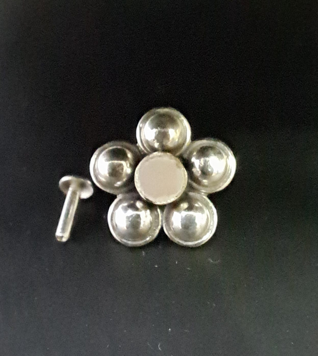 Handmade 13mm Sophie Screw sterling Silver nosepin