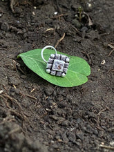 Load image into Gallery viewer, Handmade Square 10 mm sterling silver wire nosepin
